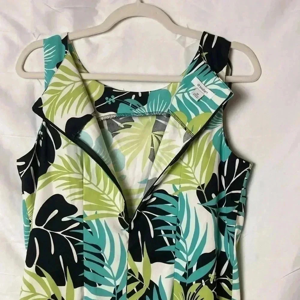 Dressbarn leaf/floral dress‎ - Picture 5 of 5